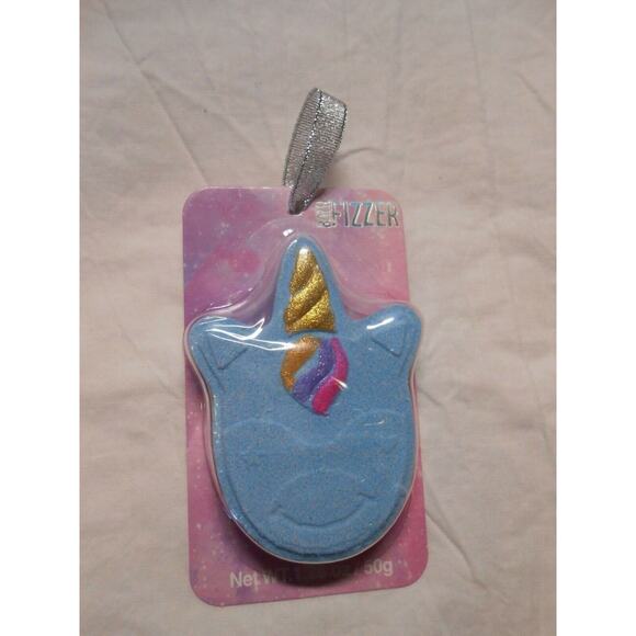 NEW Blue Unicorn Face Bath Fizzer Bomb Spa 1.76oz Great Girls party favors Gifts - Picture 4 of 4